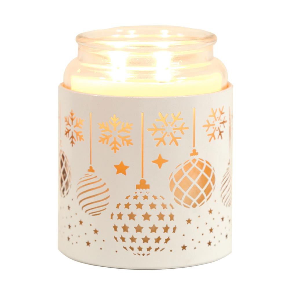 Aroma White Baubles Jar Sleeve & Wax Melt Warmer Extra Image 2